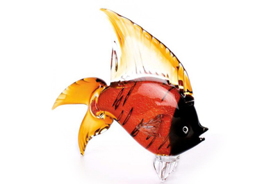 Cristallo Pesce Decorato a Mano